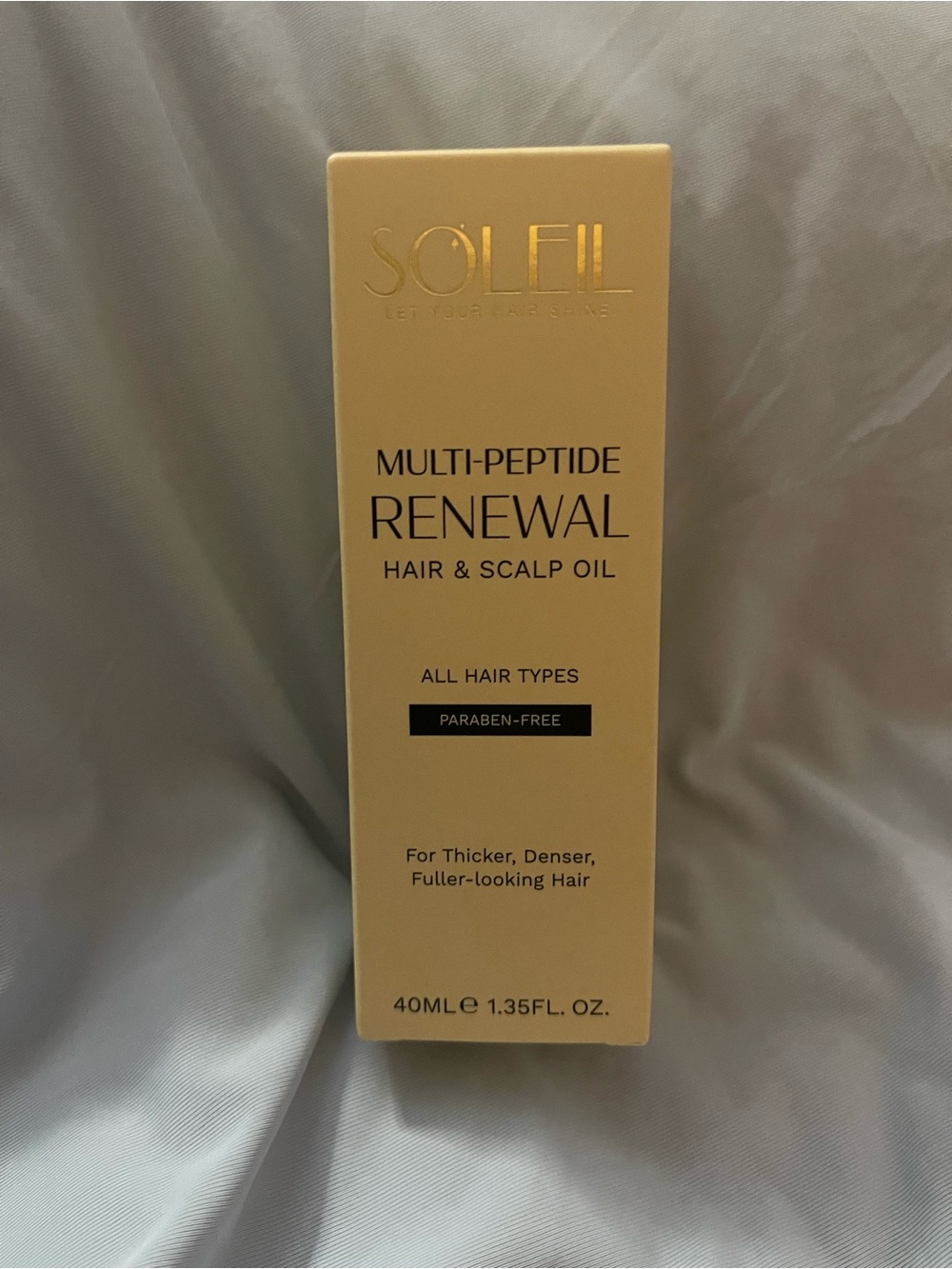 Soleil Multi-Peptide Renewal Hair & Scalp Oil — Gold